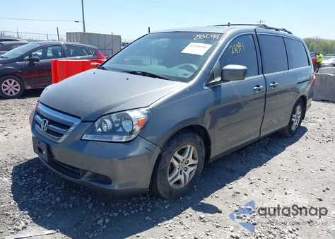 2007 Honda Odyssey Ex-L from USA, damaged, VIN 5FNRL38777B428371